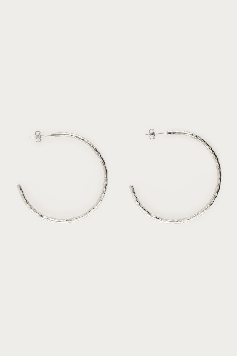 Nomads statement hoop earrings "hammered" | My Jewellery