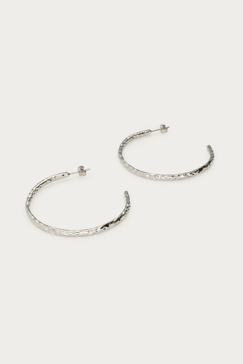Nomads statement hoop earrings "hammered" | My Jewellery