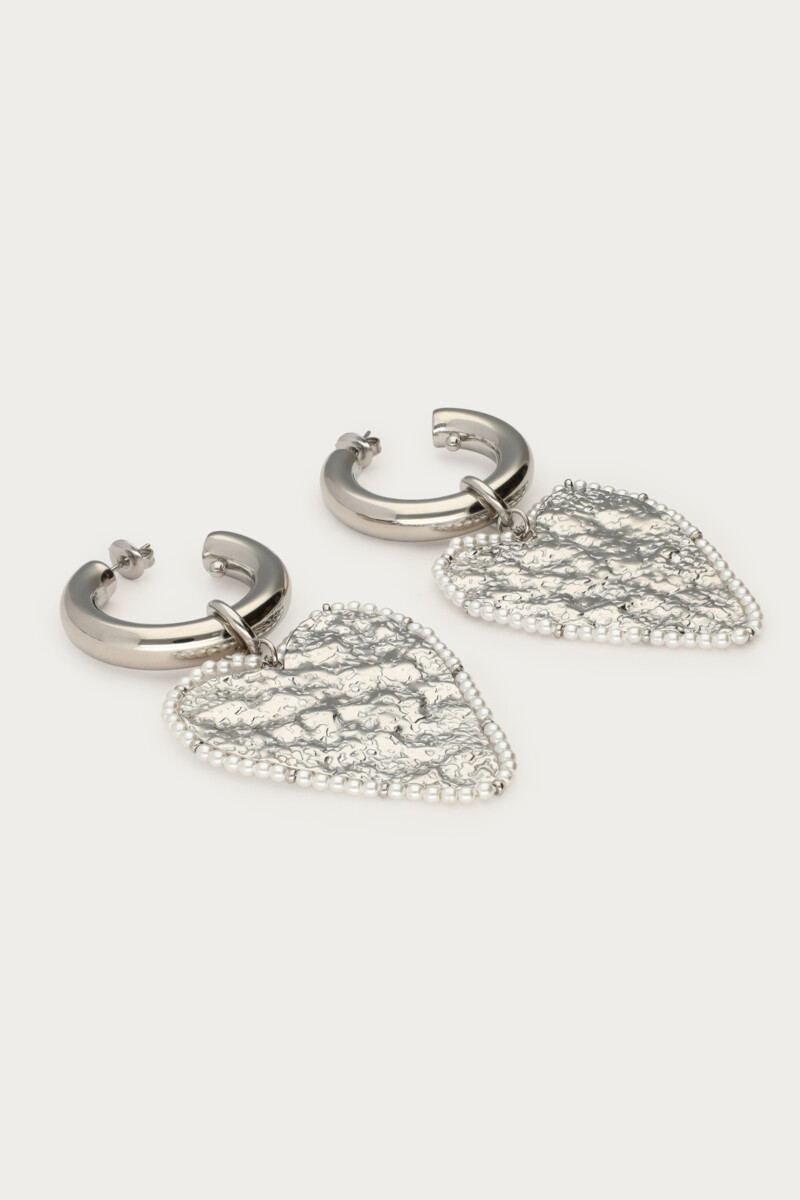 Nomads statement hoop earrings with heart | My Jewellery