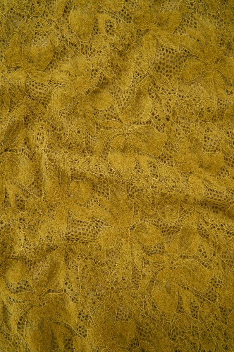 Ochre lace top with long sleeves | My Jewellery