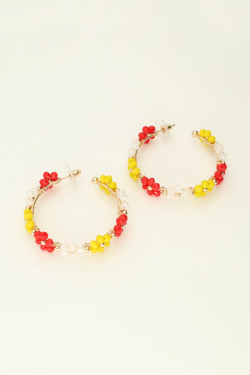 Floral hoop earrings | My Jewellery