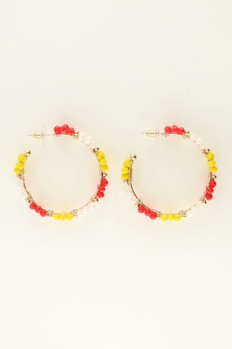 Floral hoop earrings | My Jewellery