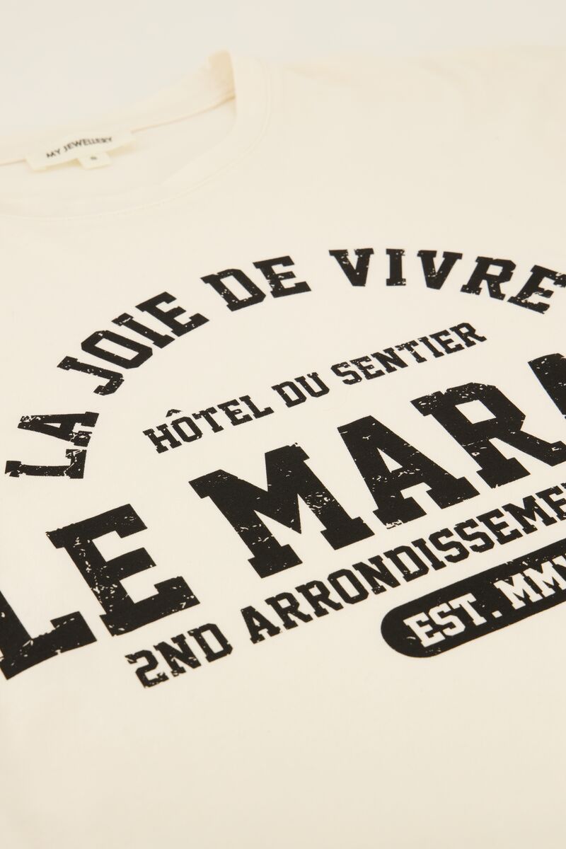 White t-shirt le marais | My Jewellery