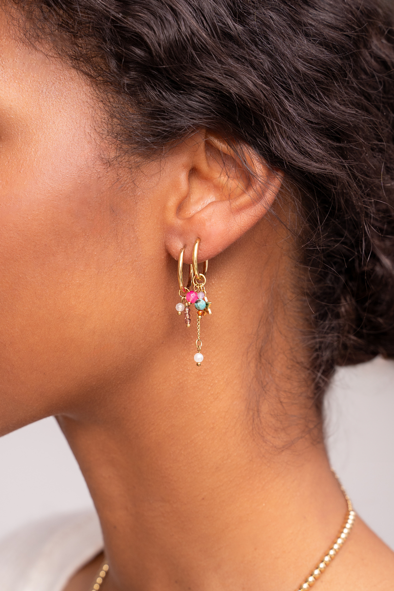 One piece earring with beads | My Jewellery