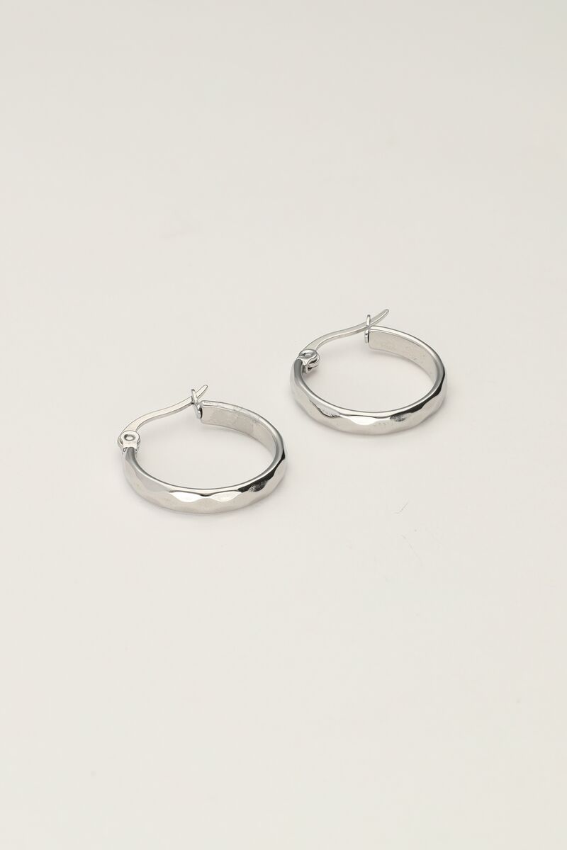 Round patterned hoop earrings | My Jewellery