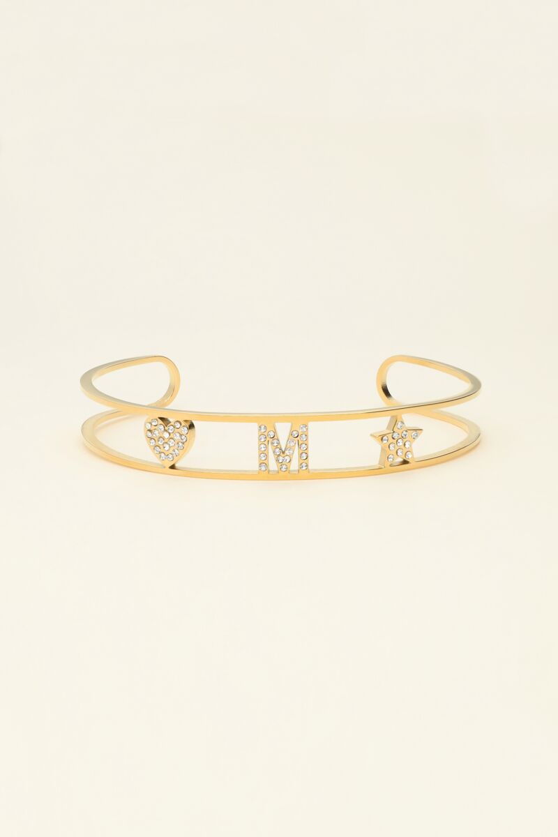 Open bangle with initial | My Jewellery