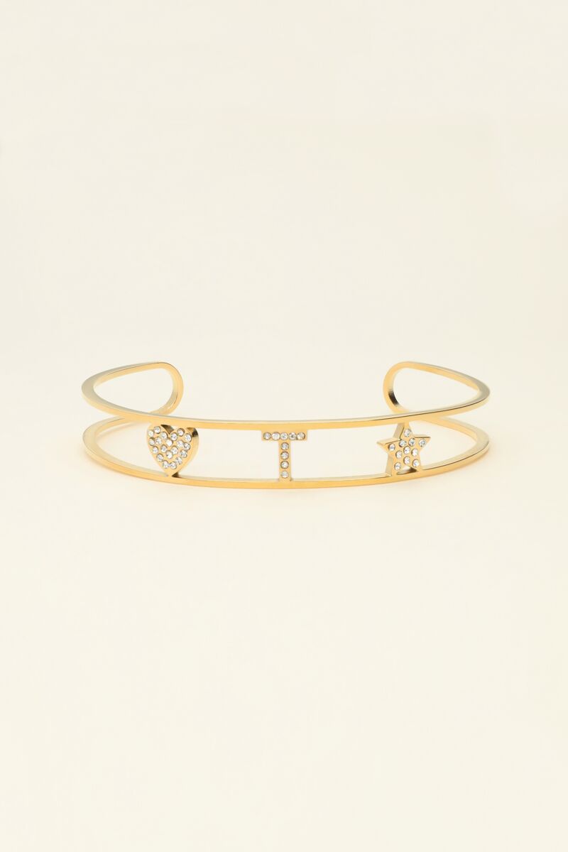 Bracelet jonc ouvertà initiale | - My jewellery - Modalova