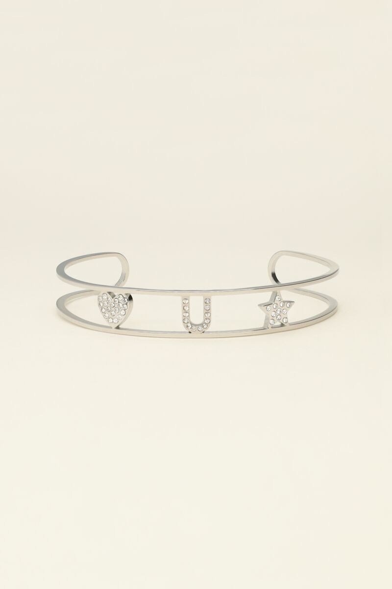 Bracelet jonc ouvertà initiale | - My jewellery - Modalova