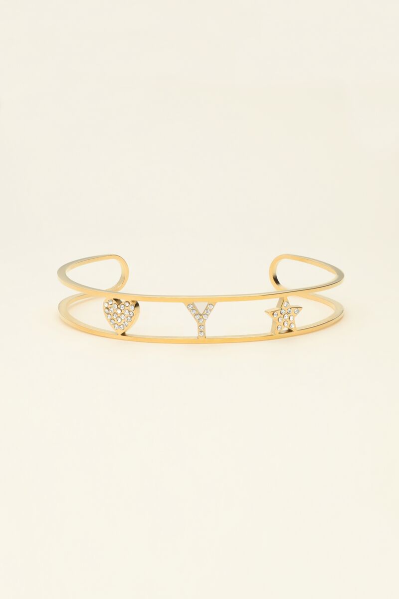 Bracelet jonc ouvertà initiale | - My jewellery - Modalova