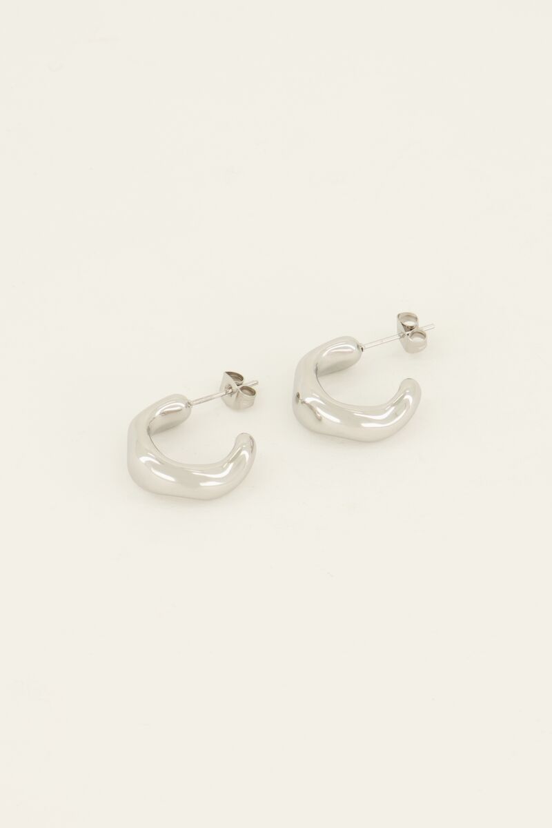 Open oorring met structuur | My Jewellery