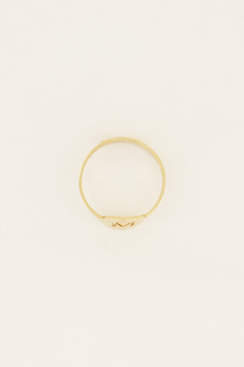 Open initiaal ring groot