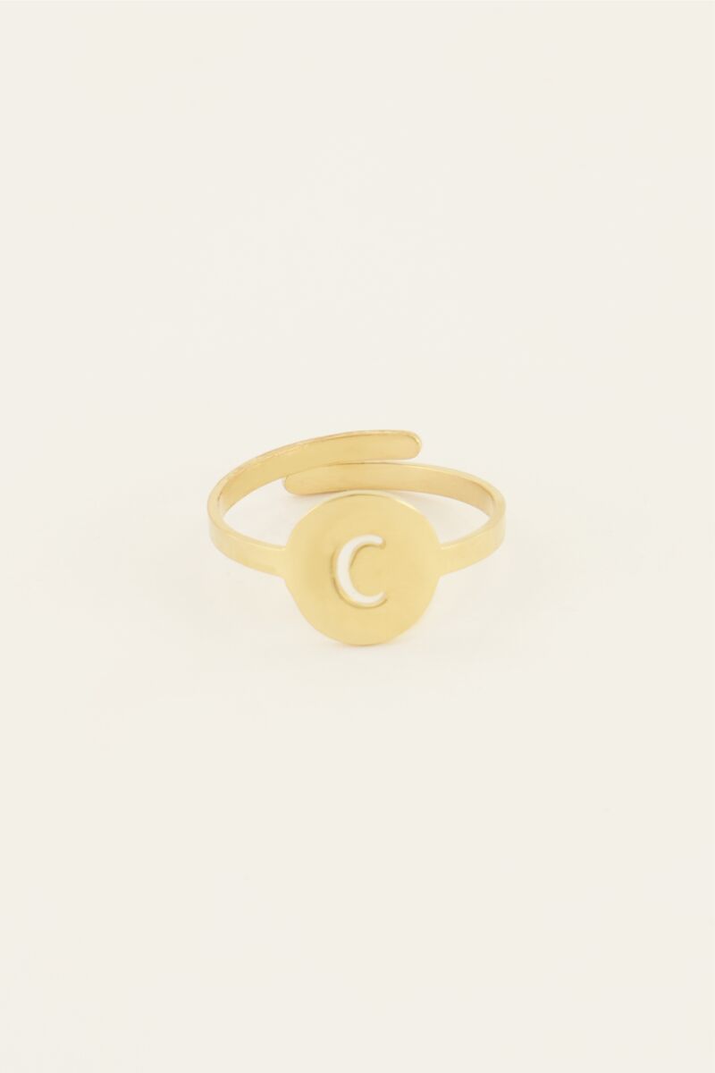 Open initiaal ring groot