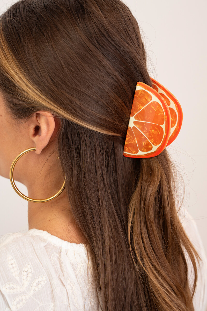 Orange hair clip orange | My Jewellery