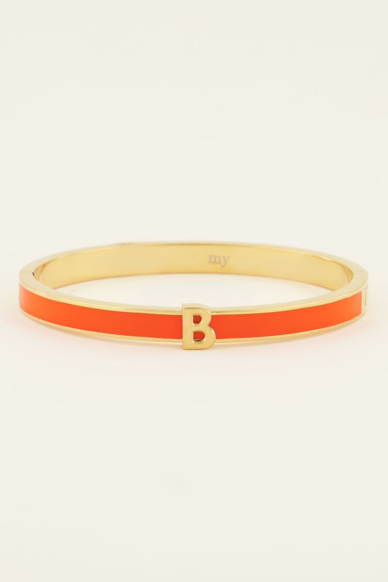 Bracelet jonc beigeà initiale | - My jewellery - Modalova