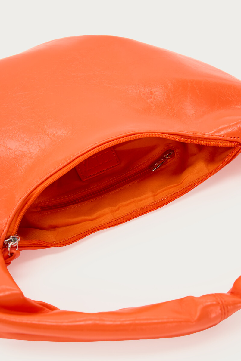 Orange PU shoulder bag | My Jewellery