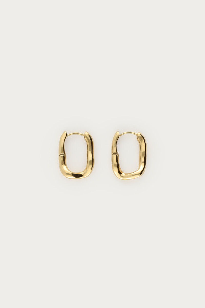 Oval swirl earrings