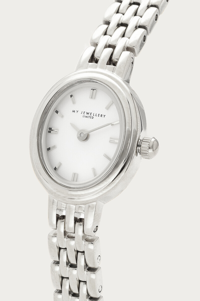 Oval watch with mini chain links | My Jewellery