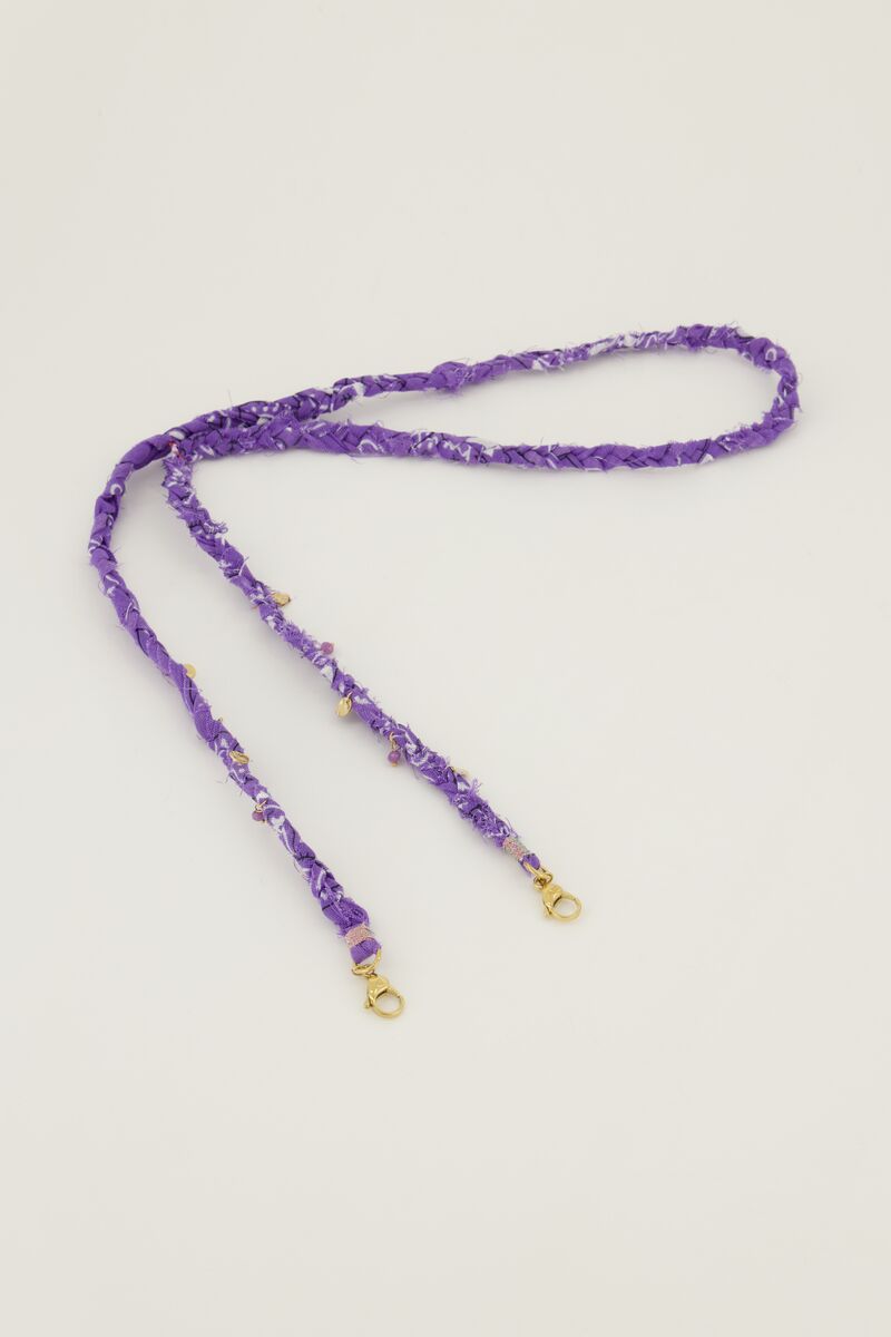 Paarse bandana telefoonkoord | My Jewellery