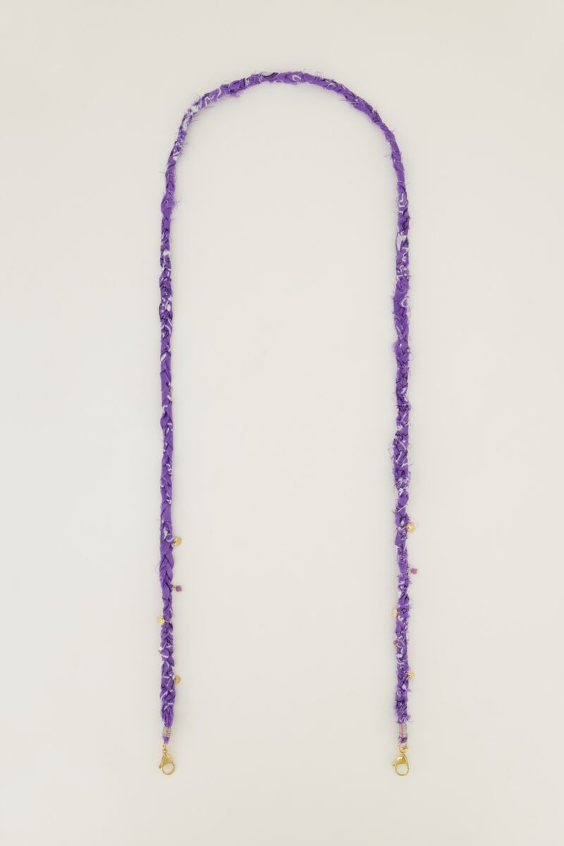 Paarse bandana telefoonkoord | My Jewellery