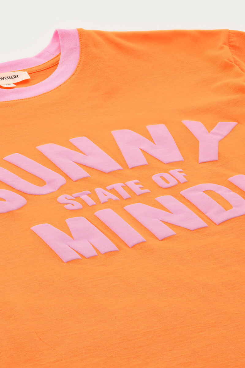 Peach T-shirt "Sunny state of mind" | My Jewellery