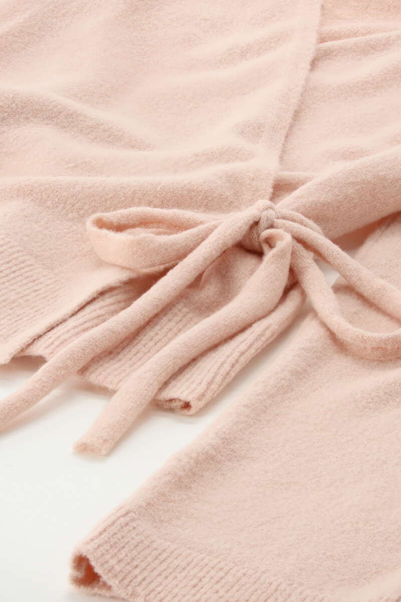 Peach wrap cardigan | My Jewellery