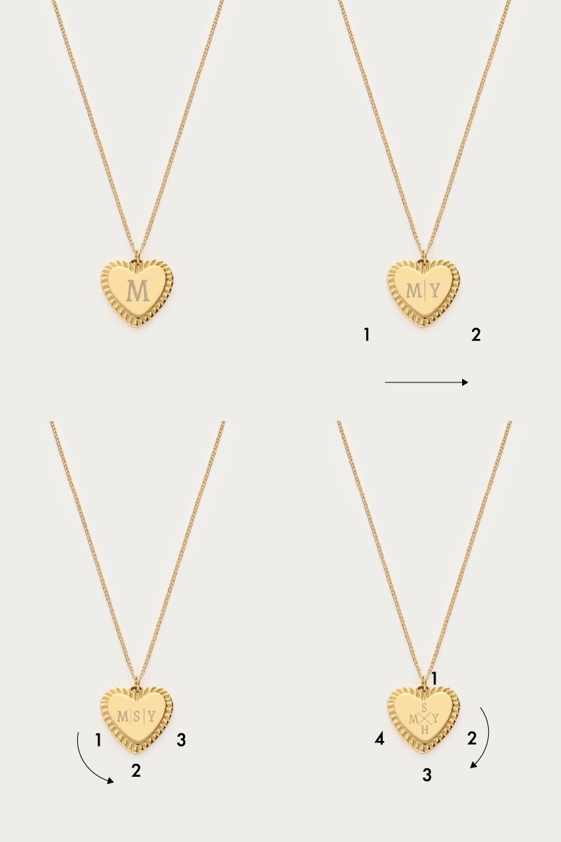 Atelier necklace with heart charm | My Jewellery