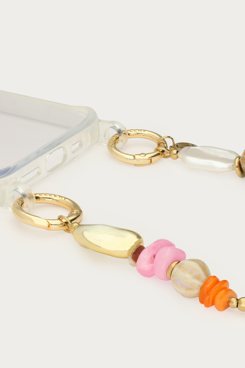 Phone cord with beads and starfish | My Jewellery