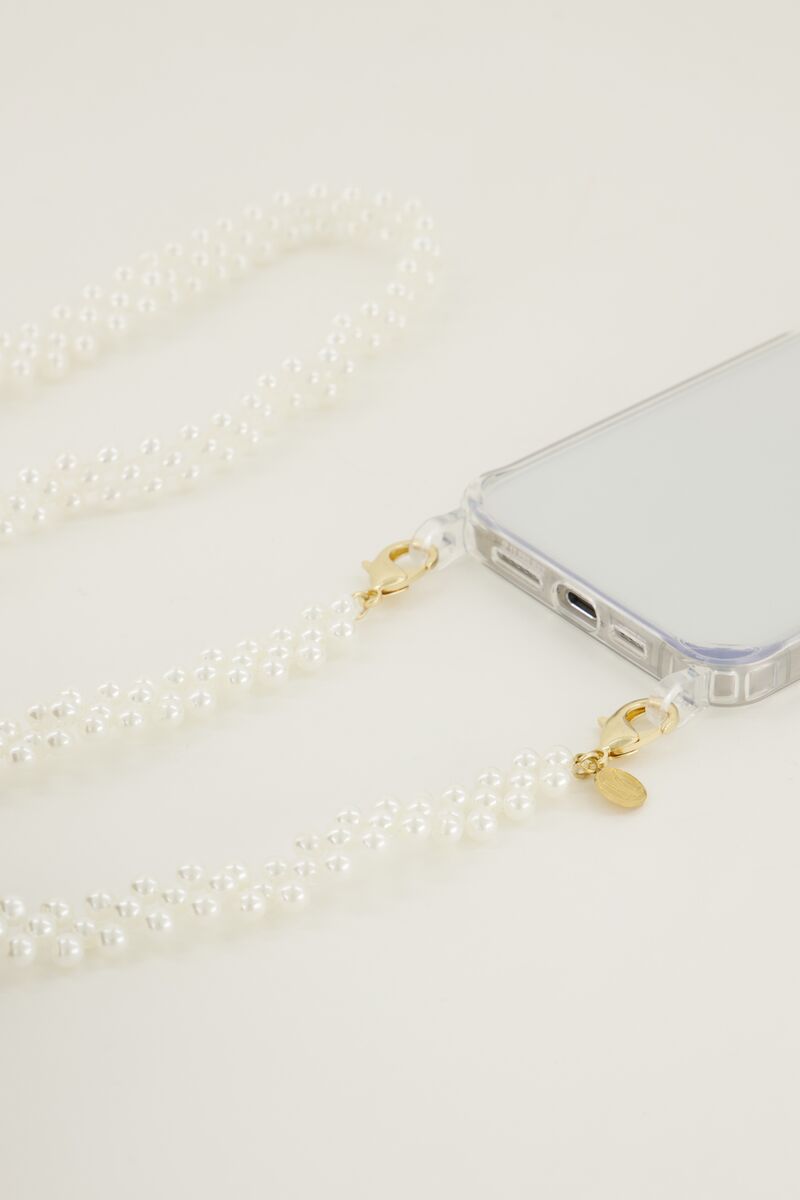 Telefoonkoord met kleine parels | My Jewellery