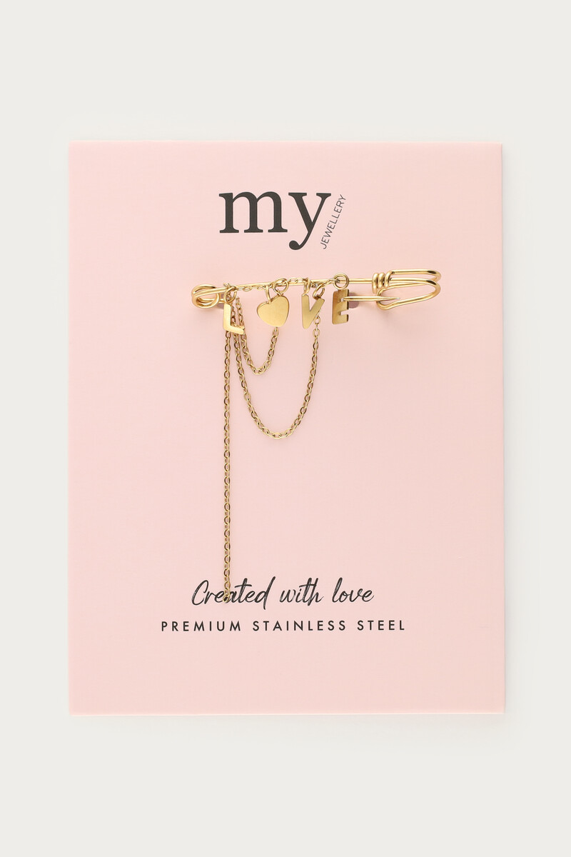 Pin brooch love | My Jewellery