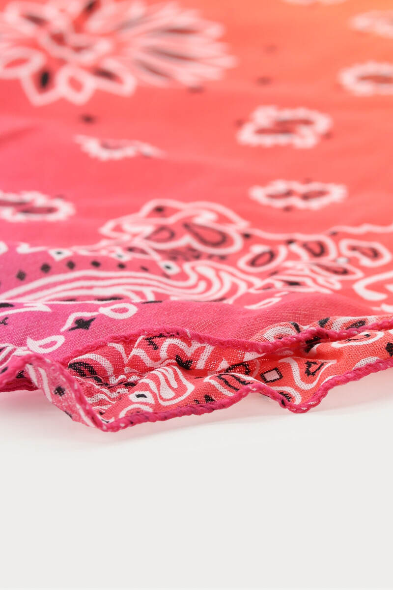 Pink bandana scarf with overflow | My Jewellery