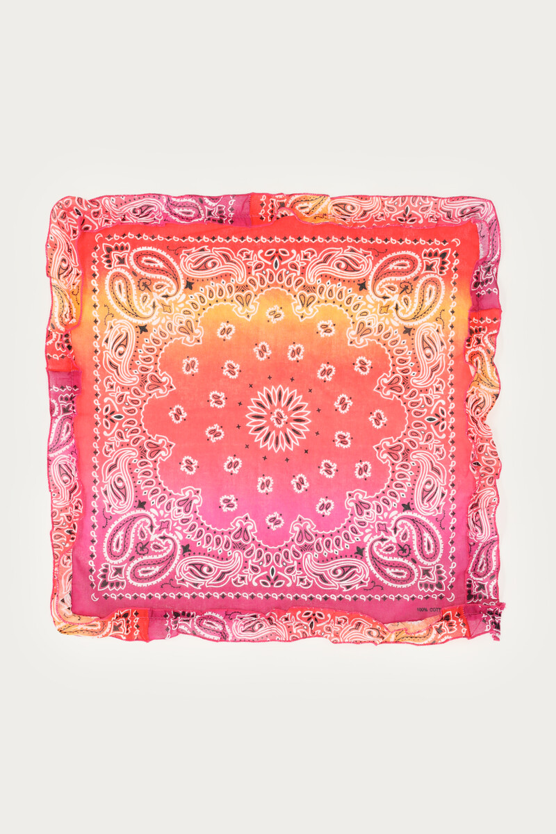 Pink bandana scarf with overflow | My Jewellery