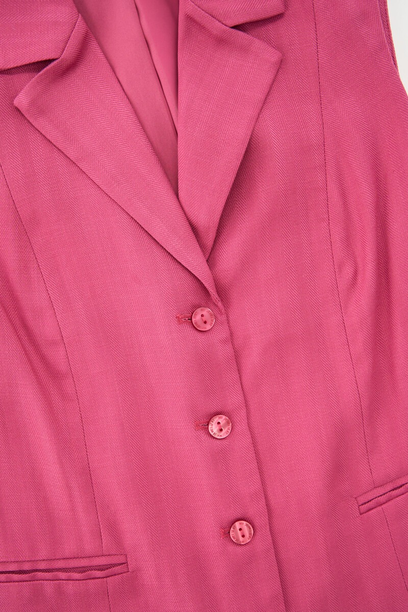 Pink gilet with buttons | My Jewellery