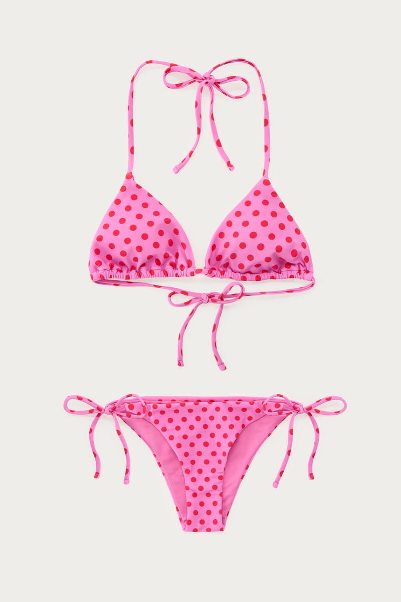 Pink bikini set with polka dot | My Jewellery