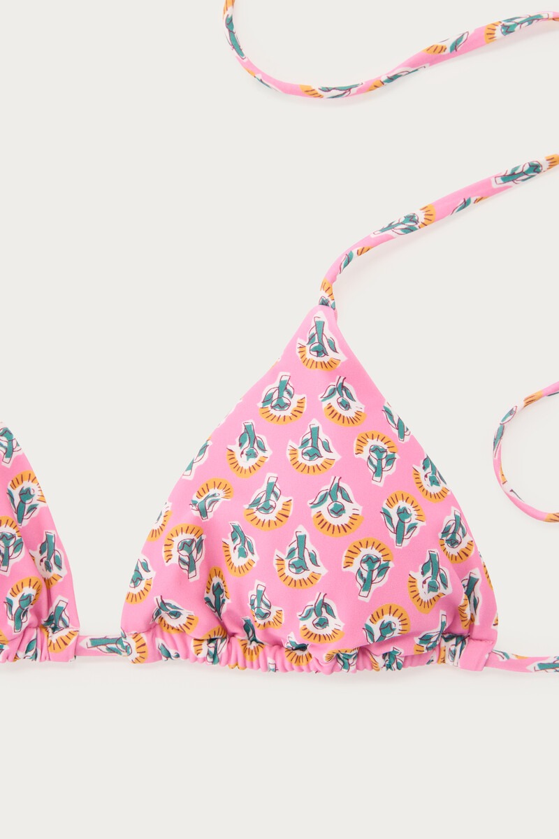 Pink bikini set with print | My Jewellery