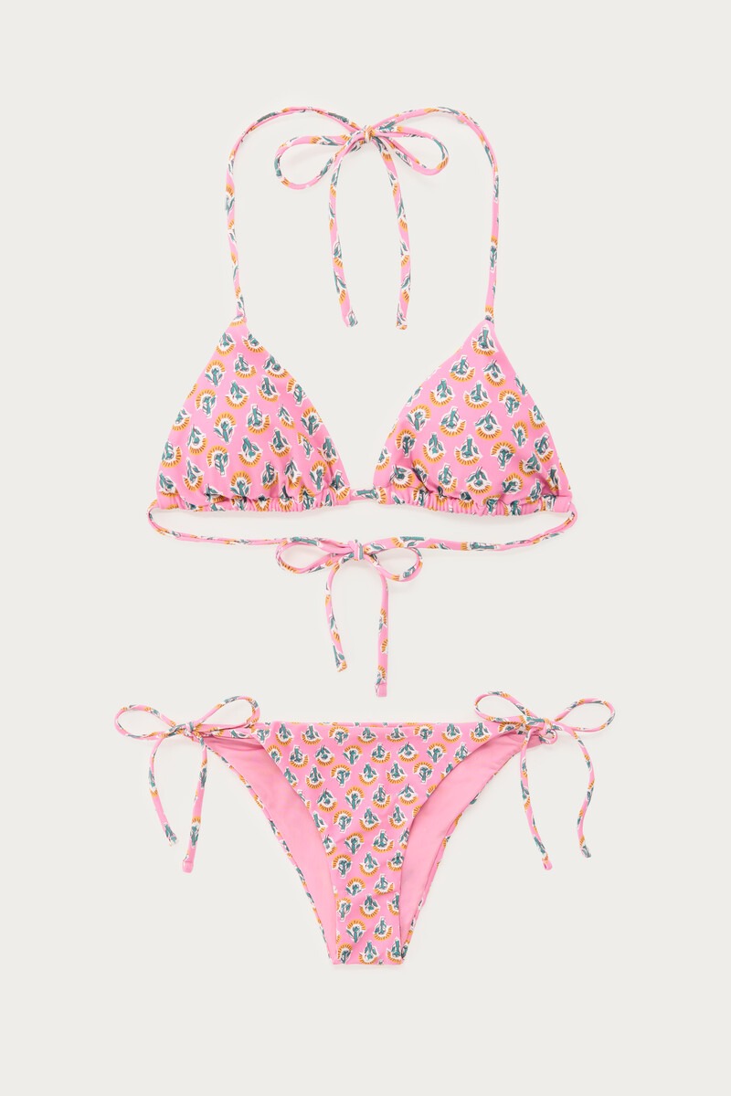 Pink bikini set with print | My Jewellery