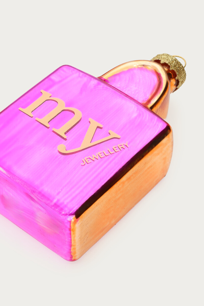 Pink Christmas ornament bag | My Jewellery