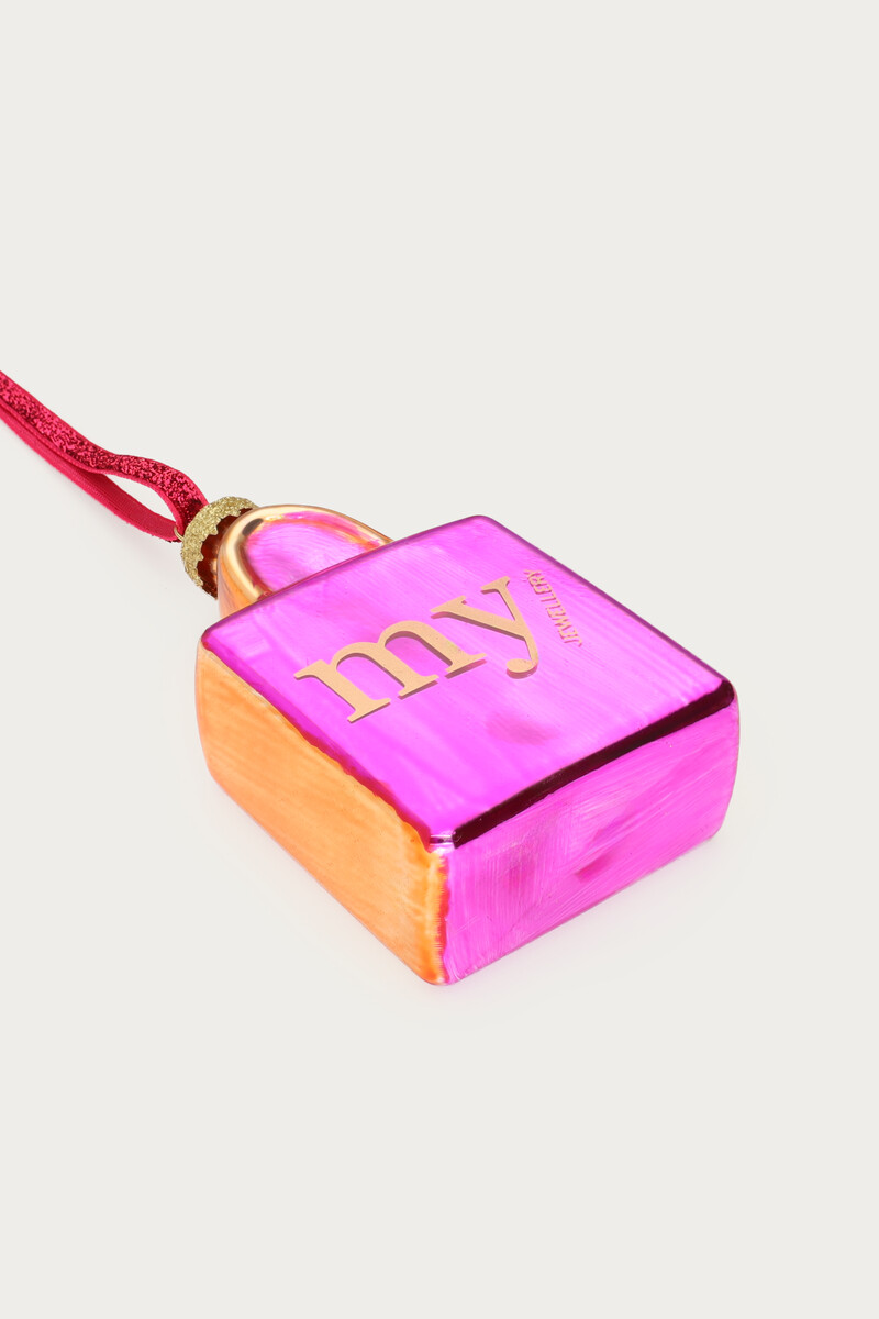 Pink Christmas ornament bag | My Jewellery