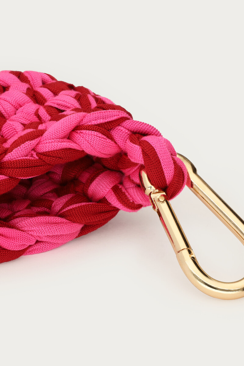Pink crochet EarPods holder | My Jewellery