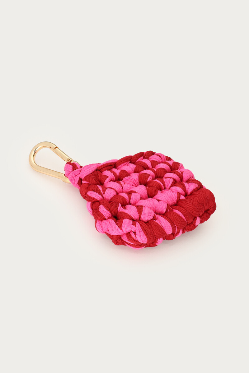 Pink crochet EarPods holder | My Jewellery
