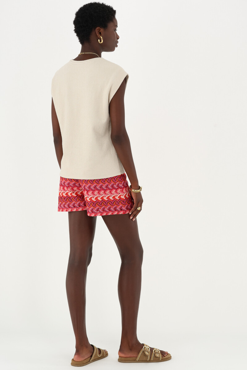 Pink crochet shorts | My Jewellery