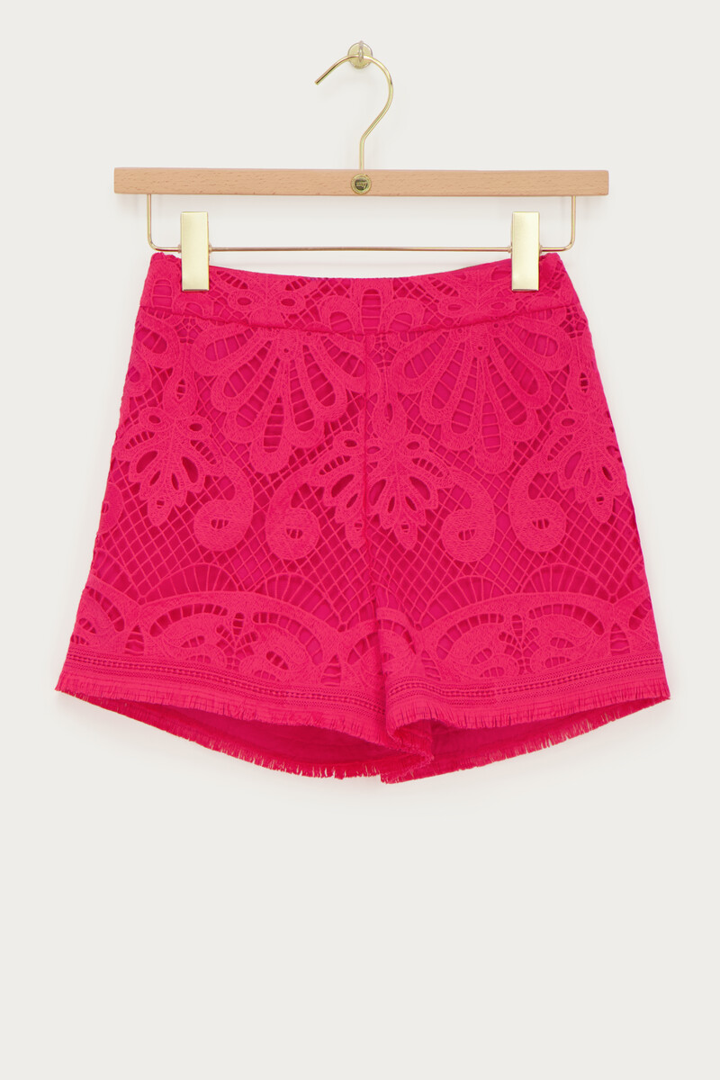 Pink embroidery shorts | My Jewellery