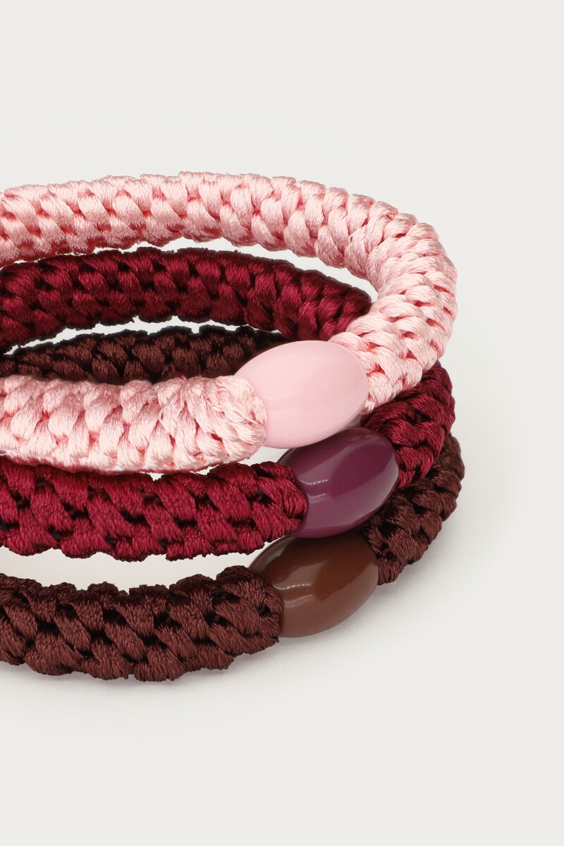 Pink hair tie set | My Jewellery