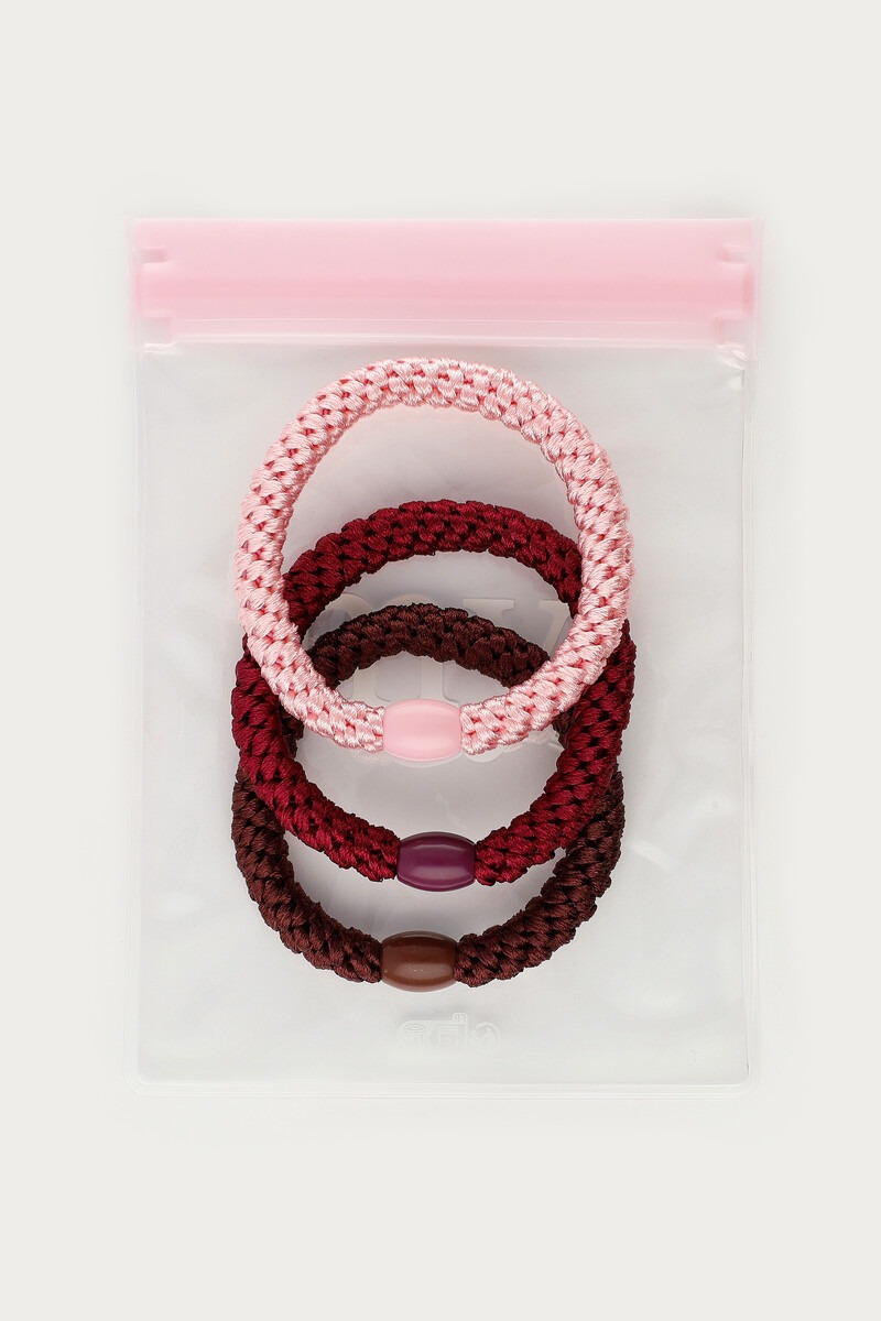Pink hair tie set | My Jewellery