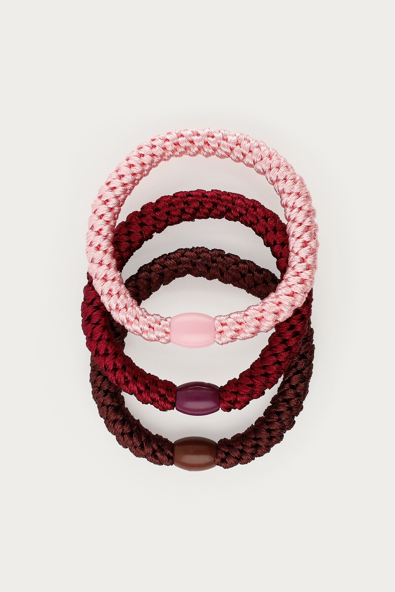 Pink hair tie set | My Jewellery