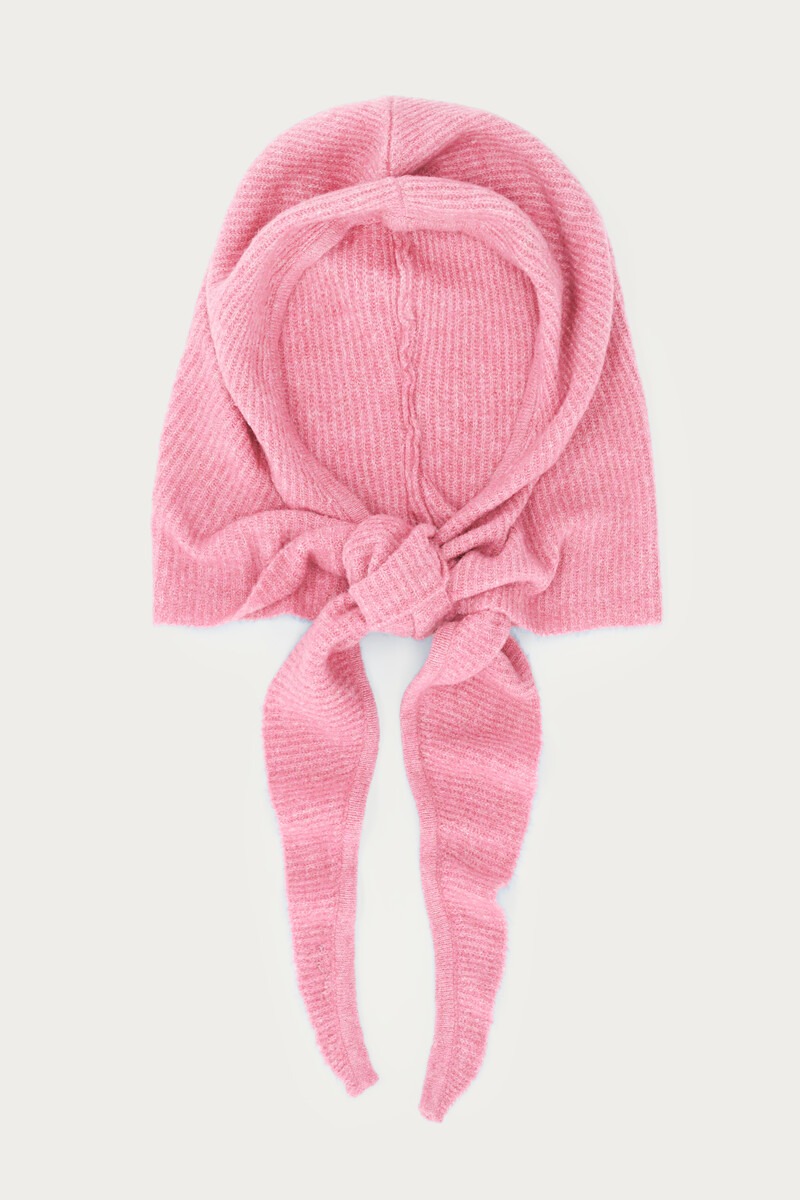 Pink hooded scarf | My Jewellery