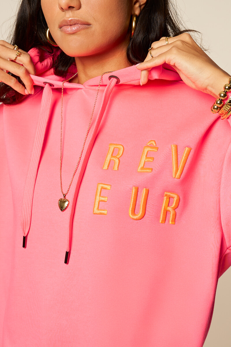 Pink hoodie "Rêveur" | My Jewellery