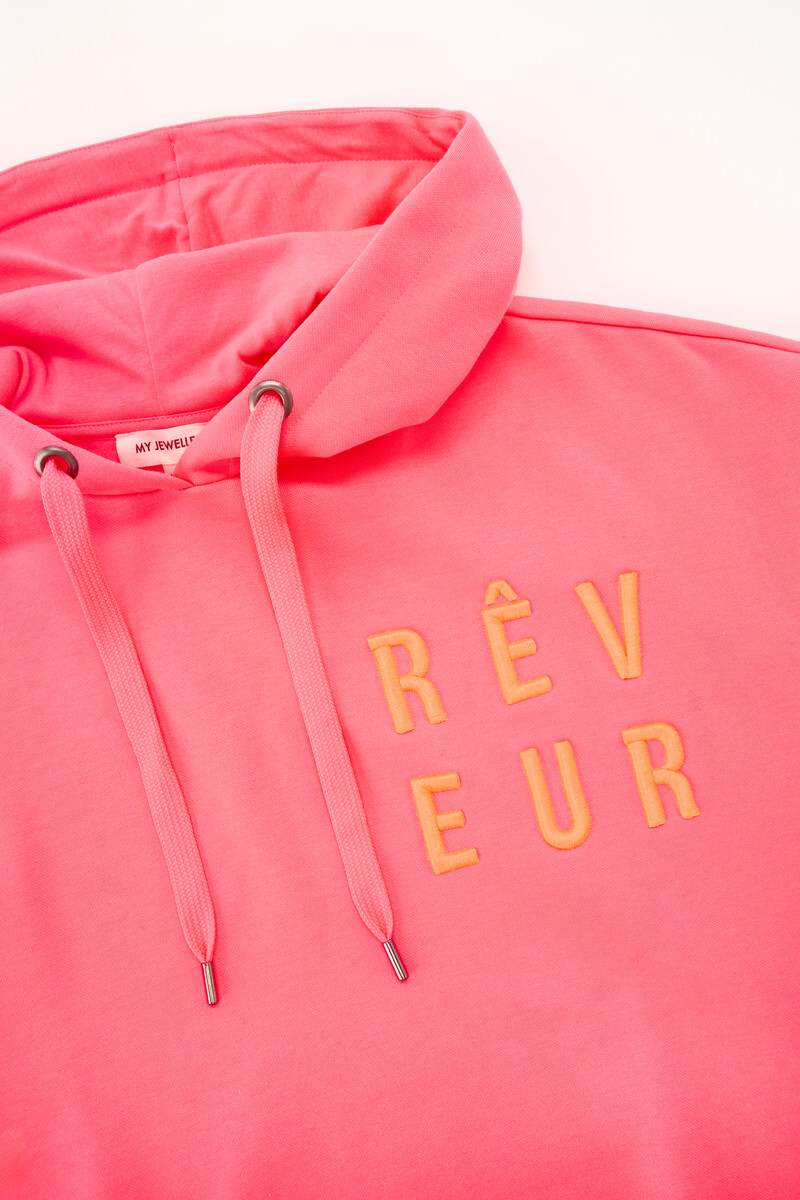 Pink hoodie "Rêveur" | My Jewellery