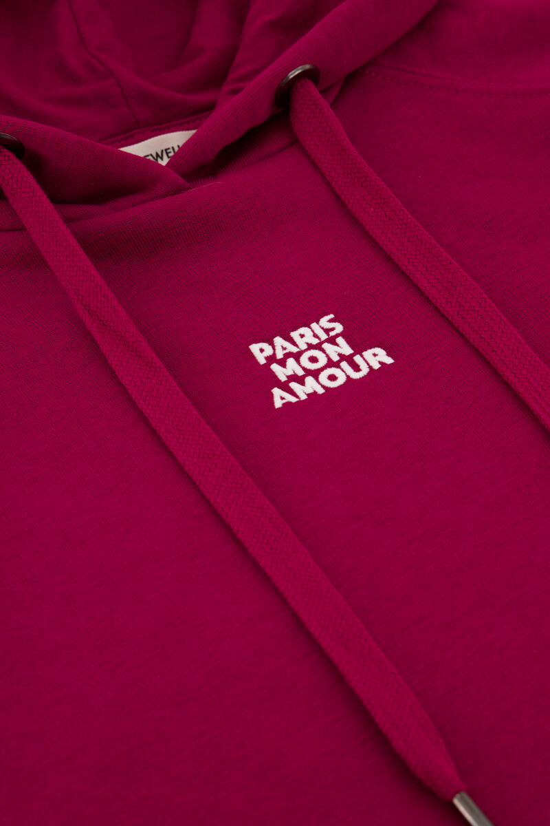 Pink hoodie "Paris mon amour" | My Jewellery