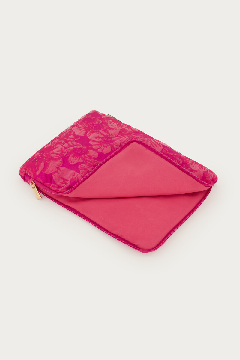 Pink jacquard tablet cover | My Jewellery