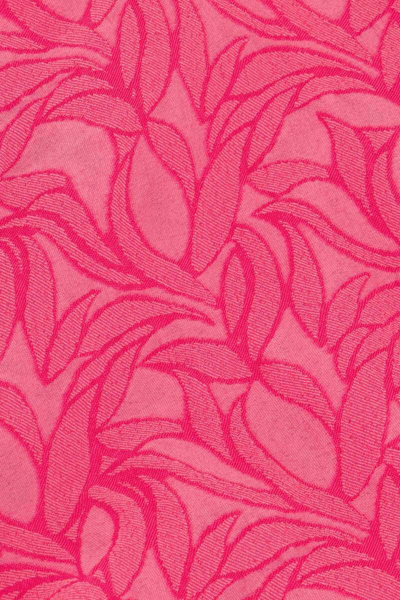 Pink jacquard top with puff sleeves and bowes | My Jewellery